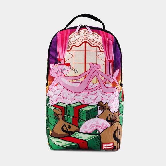Sprayground Pink Panther Money Stash Backpack - Picture 1 of 6